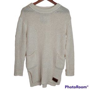 SUPERDRY Women's Beige Alpaca Blend Tunic Style Sweater - Size Small